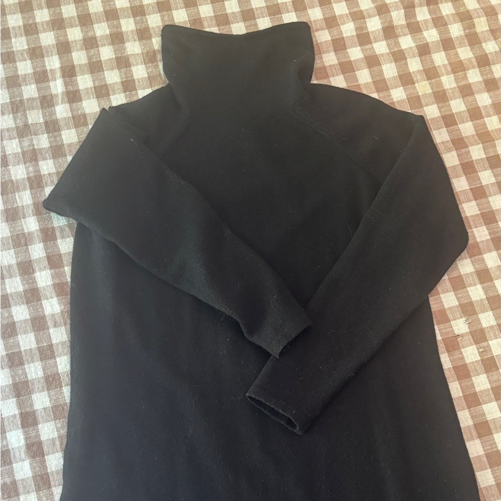 Talbots Black Merino Wool Sweater